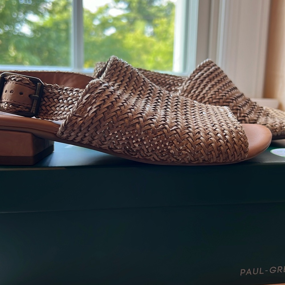 Paul Green Helena Sisal Woven Sandal Size 7 like new!